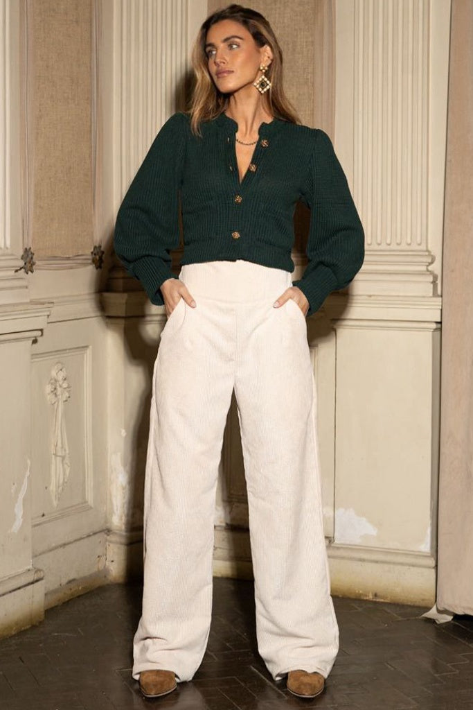 Bombazine Pants Off White