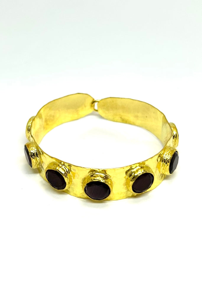 Pulseira Dourada com 7 Pedras