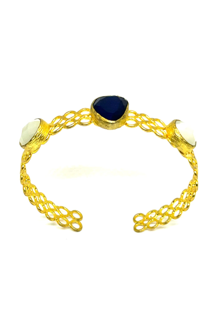 Pulseira Dourada Bicolor