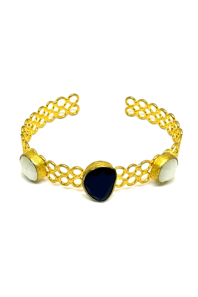 Pulseira Dourada Bicolor