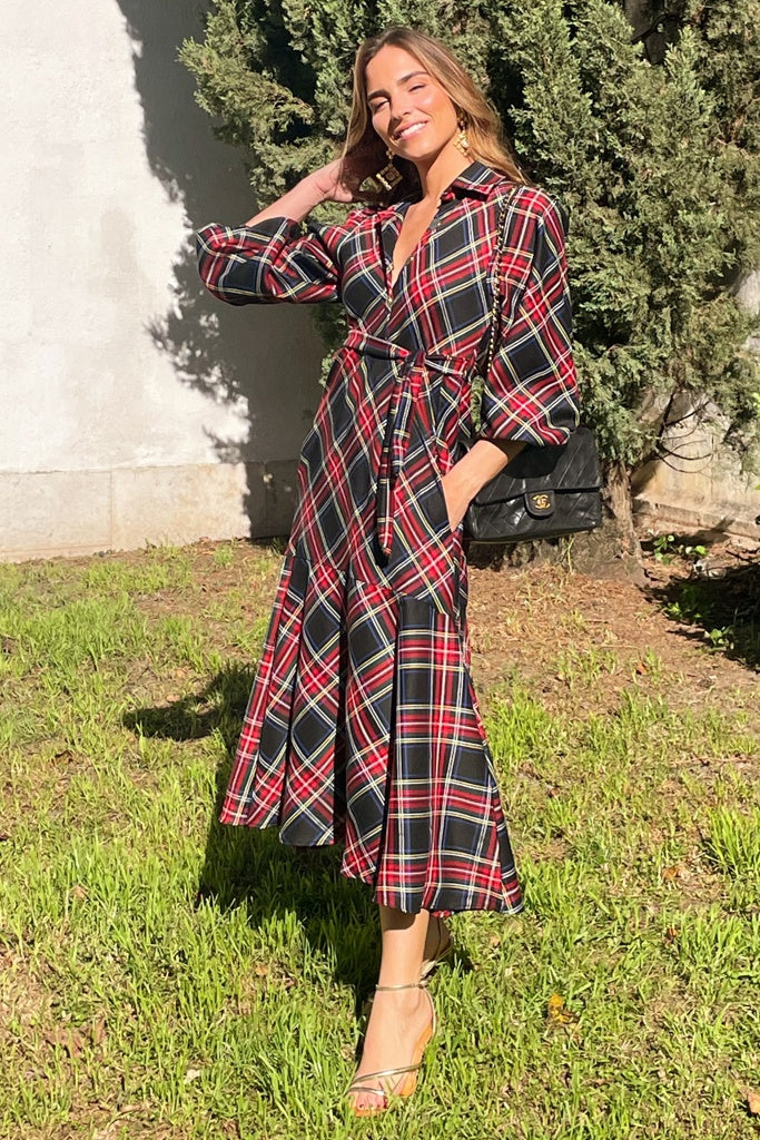 Dress Mary Tartan Black