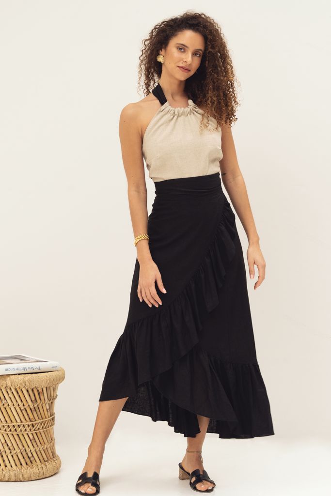 Saia Mykonos Black Linho