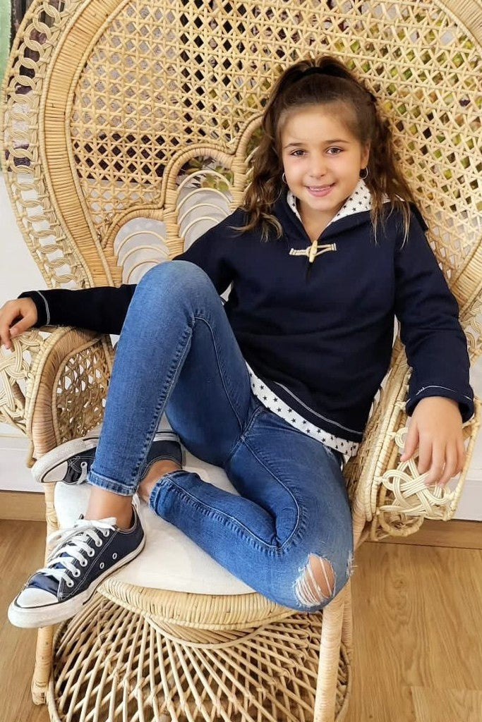 Sweatshirt Blue & Stars