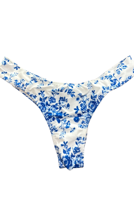 Cueca Biquini Blue Roses