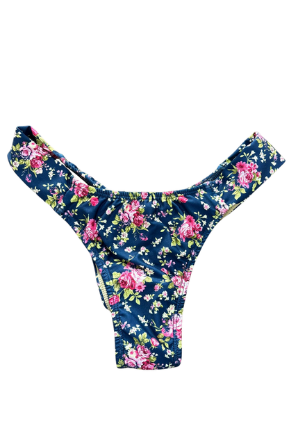 Cueca de biquini Blue & Vintage Flowers