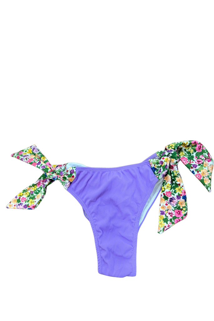 Cueca Biquini Laço Lavanda & Flowers