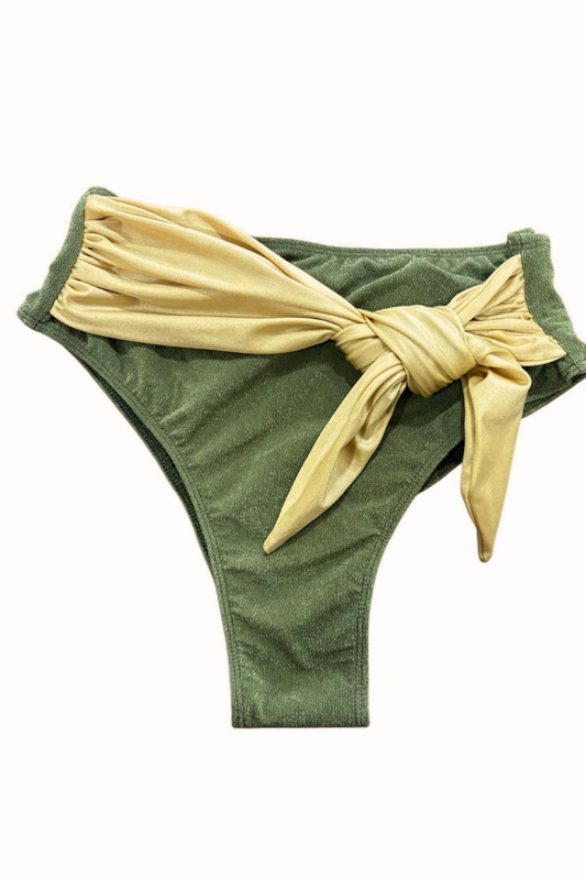 Cueca Alta Caqui & Gold