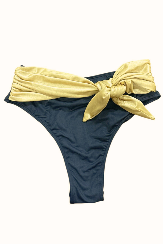 Cueca Alta Black & Gold