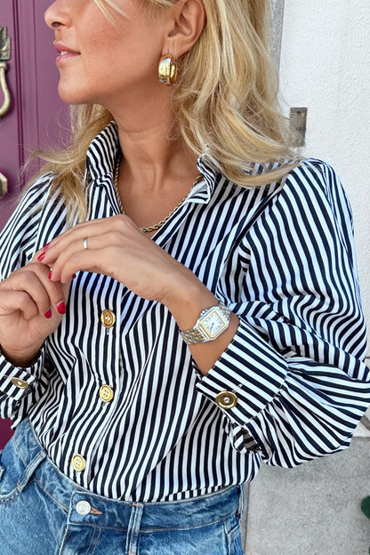 Camisa Douro Stripes Blue